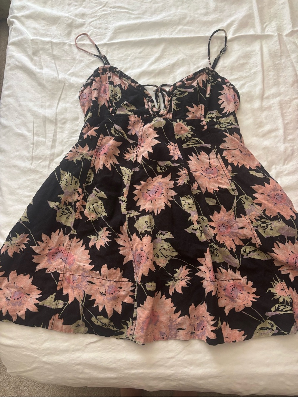 Free People mini dress floral